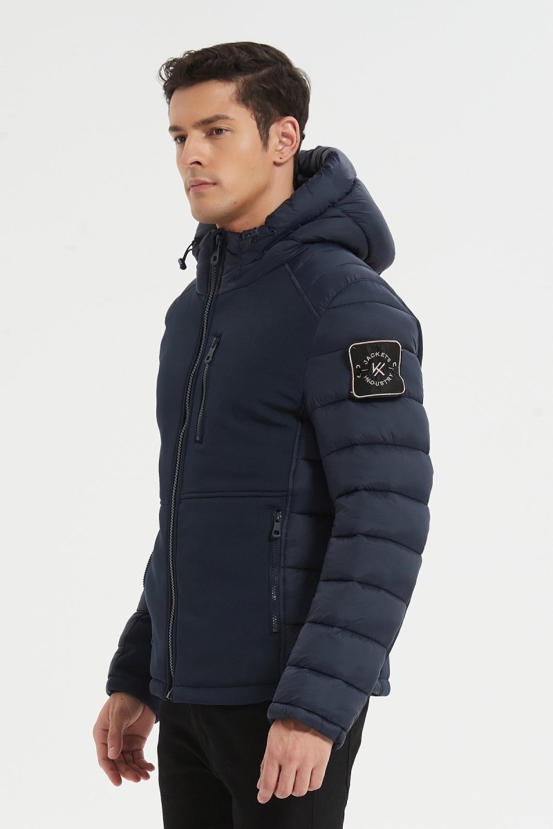 Blouson bi - matière à capuche RAUL