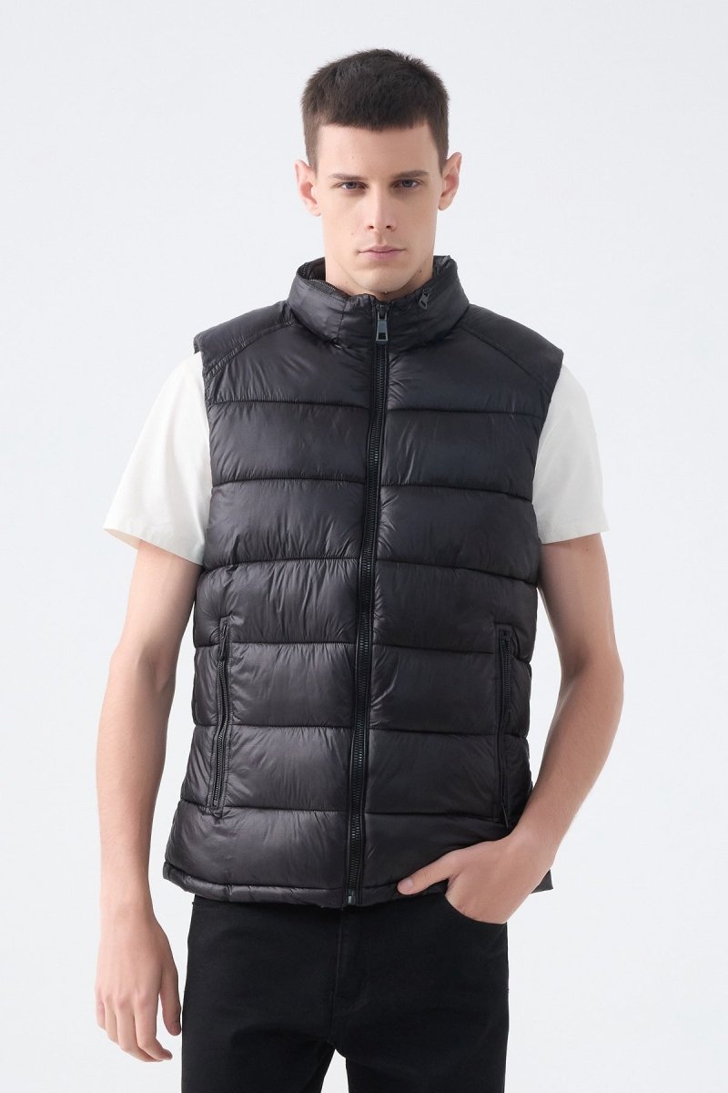 Doudoune gilet satin GIOVANNI