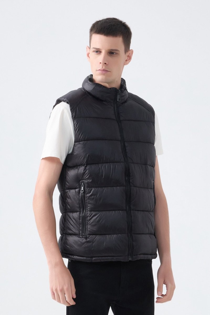 Doudoune gilet satin GIOVANNI