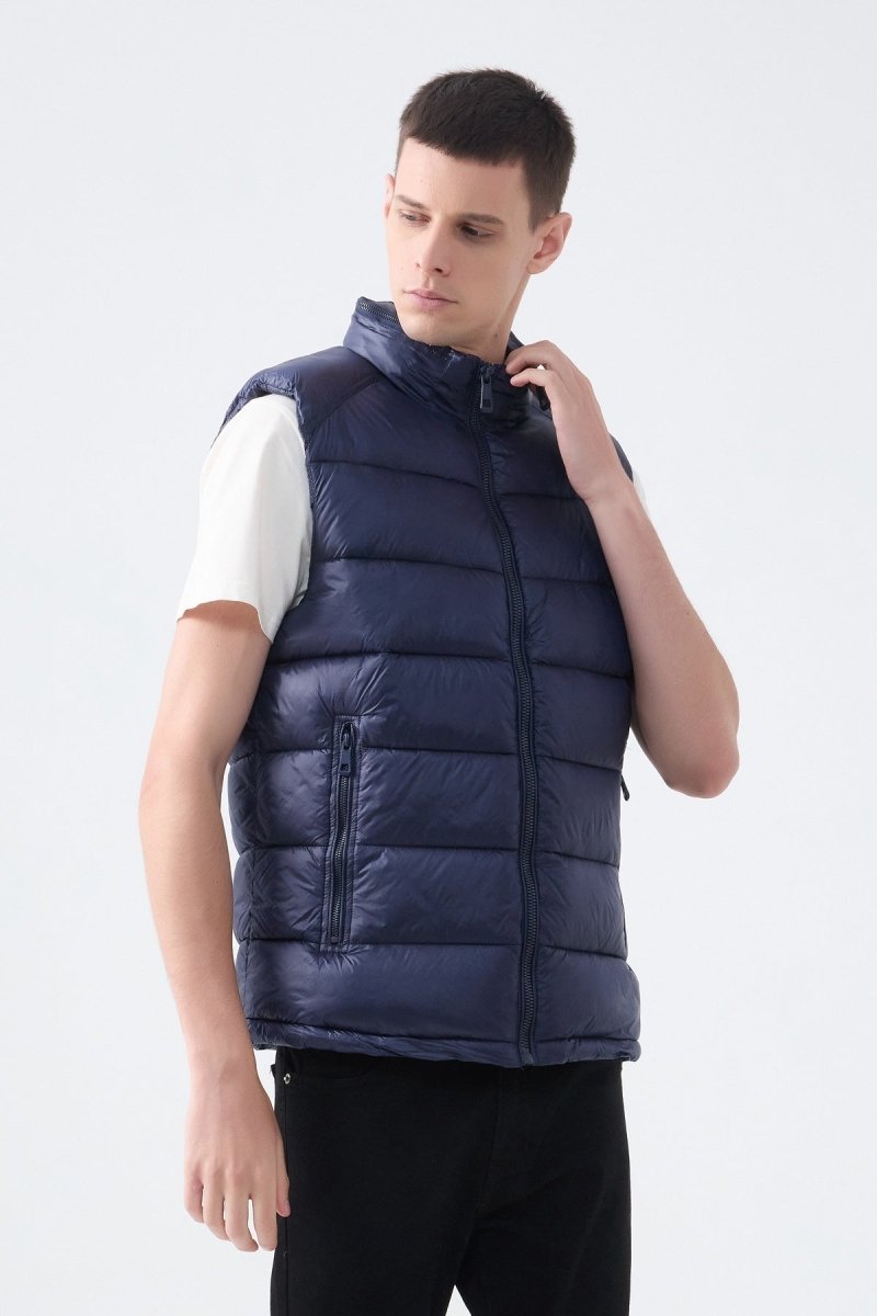 Doudoune gilet satin GIOVANNI