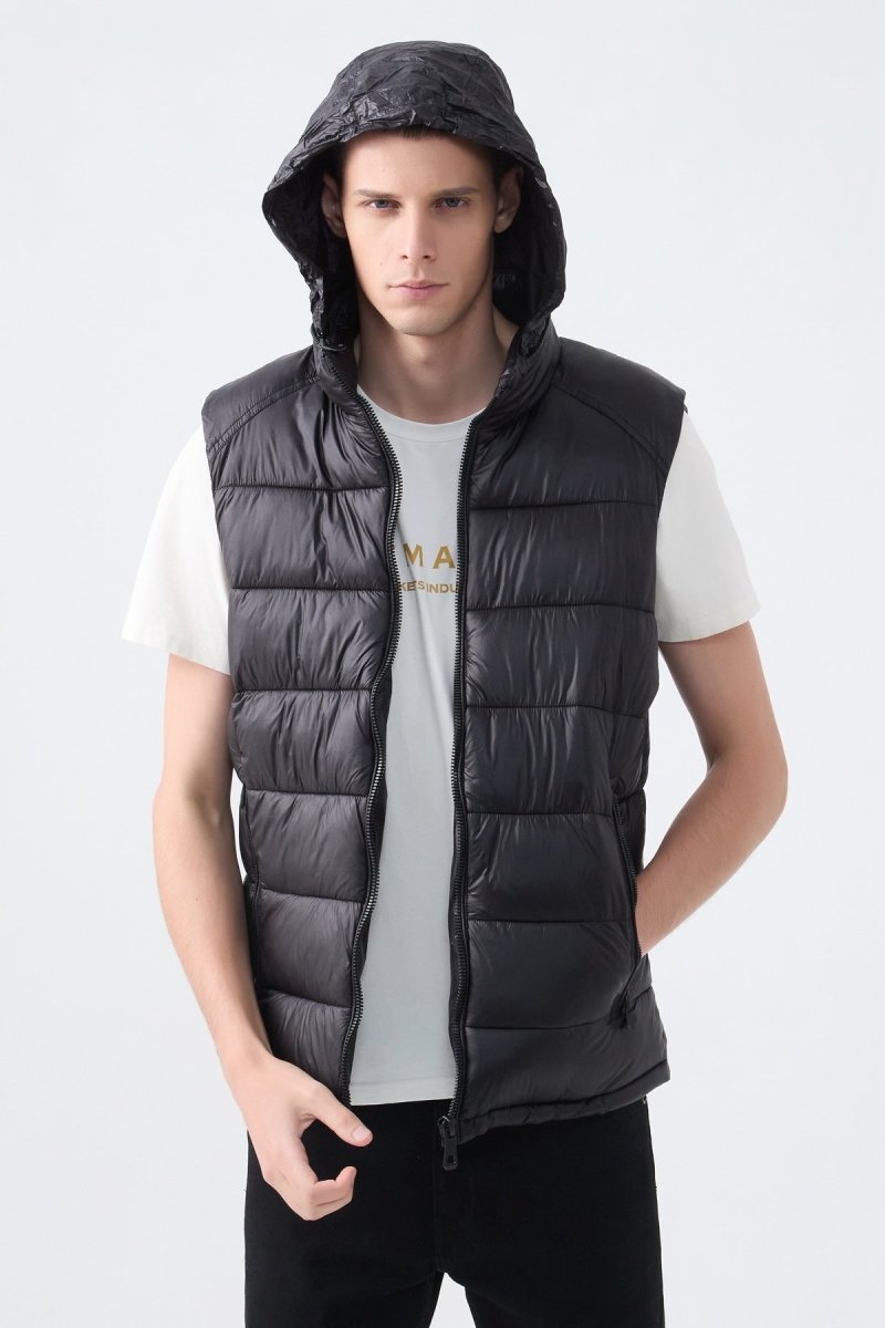 Doudoune gilet satin GIOVANNI