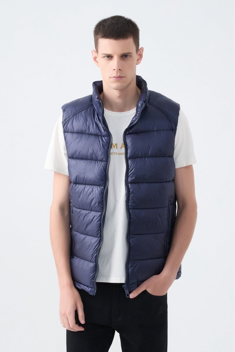 Doudoune gilet satin GIOVANNI