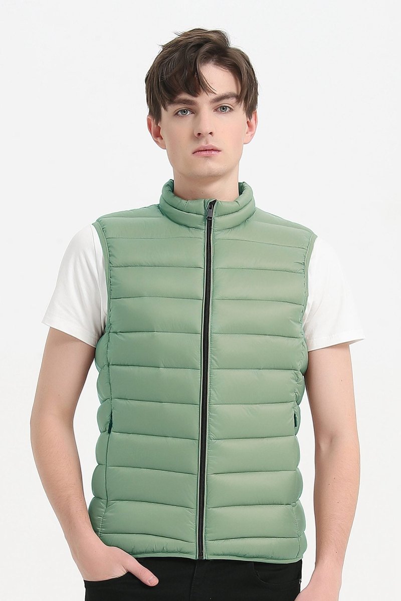 Doudoune gilet vert d'eau KAYSER