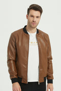 Bomber en simi cuir ERICK