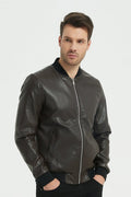 Bomber en simi cuir ERICK