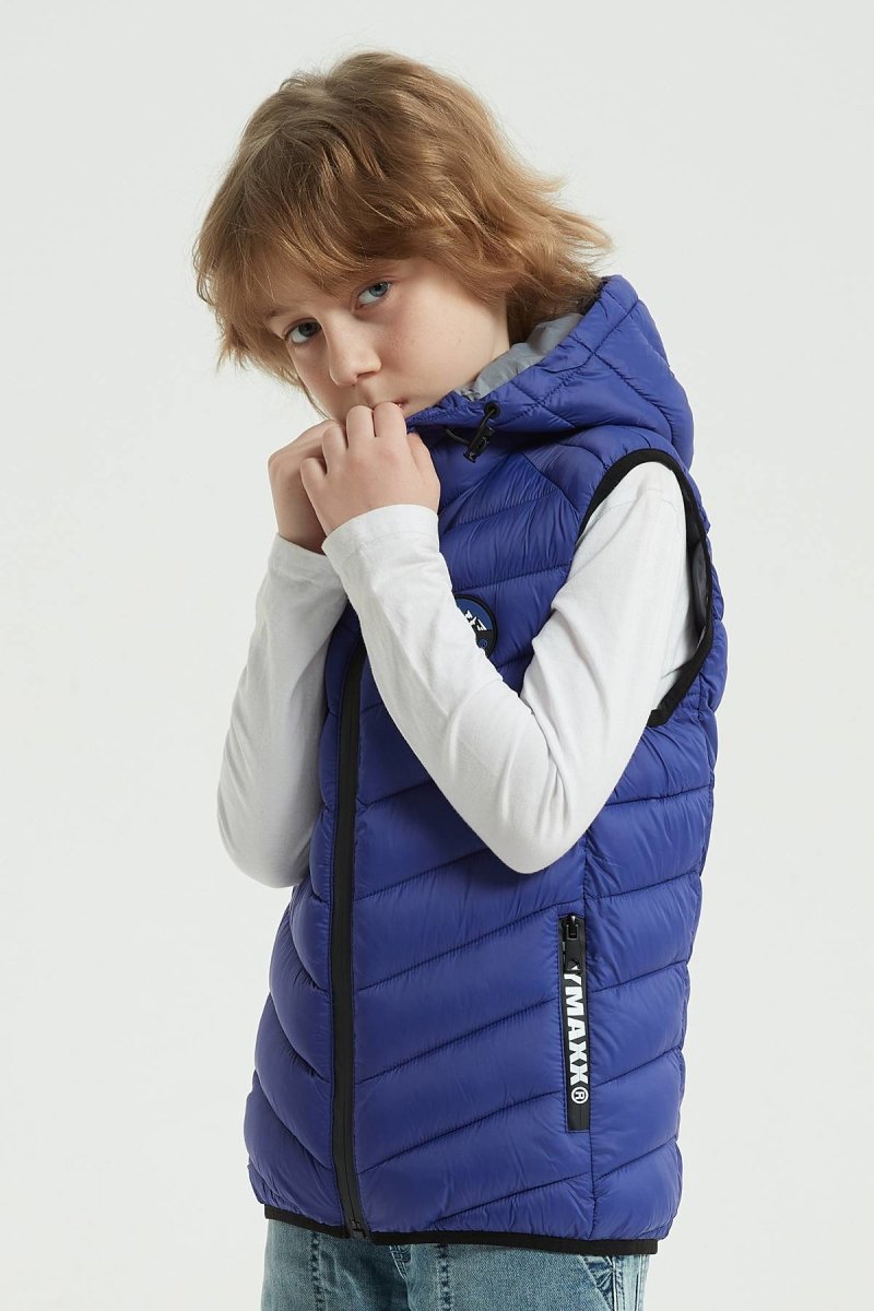 Doudoune enfant sans manches bleu royal JUN JR