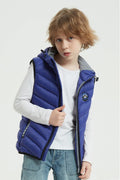 Doudoune enfant sans manches bleu royal JUN JR