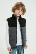 Doudoune enfant sans manches gris fonce PING JR