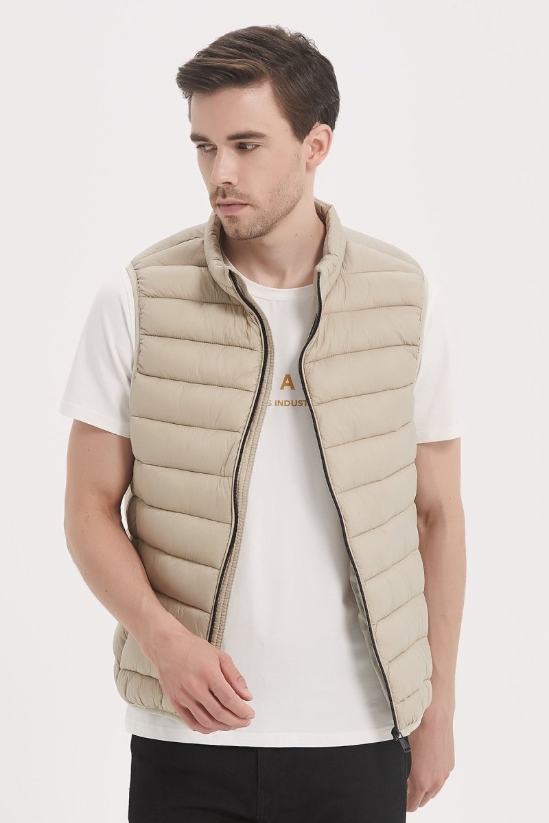 Doudoune gilet beige clair KAYSER