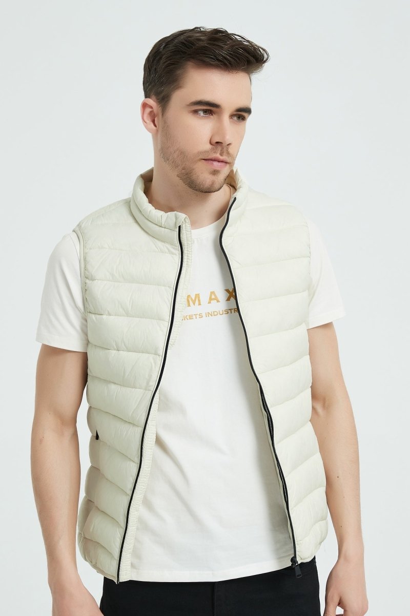 Doudoune gilet blanc cassé KAYSER