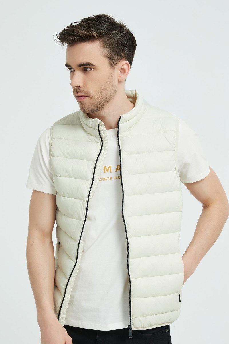 Doudoune gilet blanc cassé KAYSER