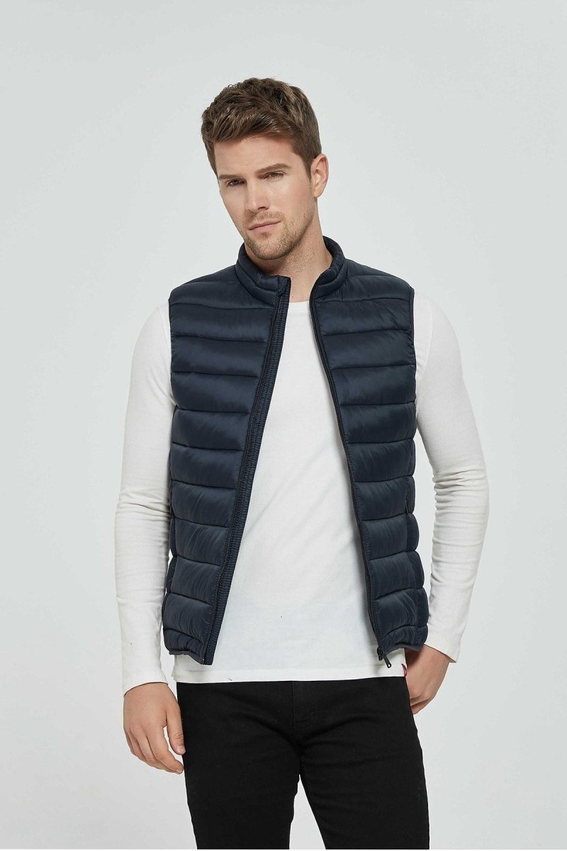 Doudoune gilet bleu fonce KAYSER