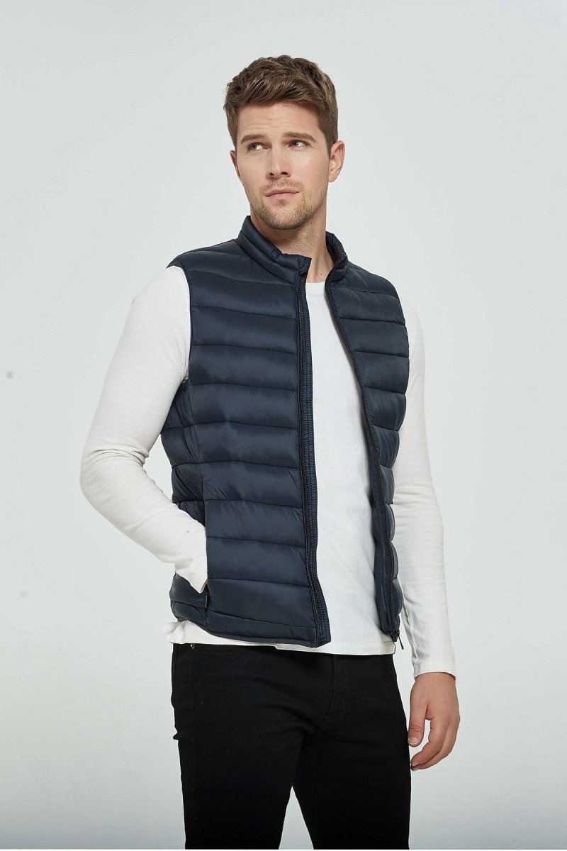 Doudoune gilet bleu fonce KAYSER