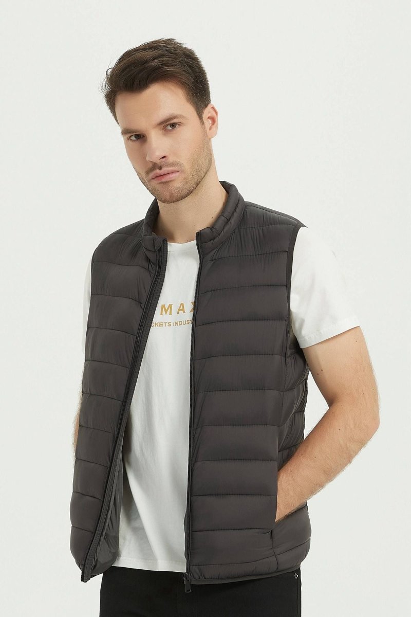 Doudoune gilet gris fonce KAYSER