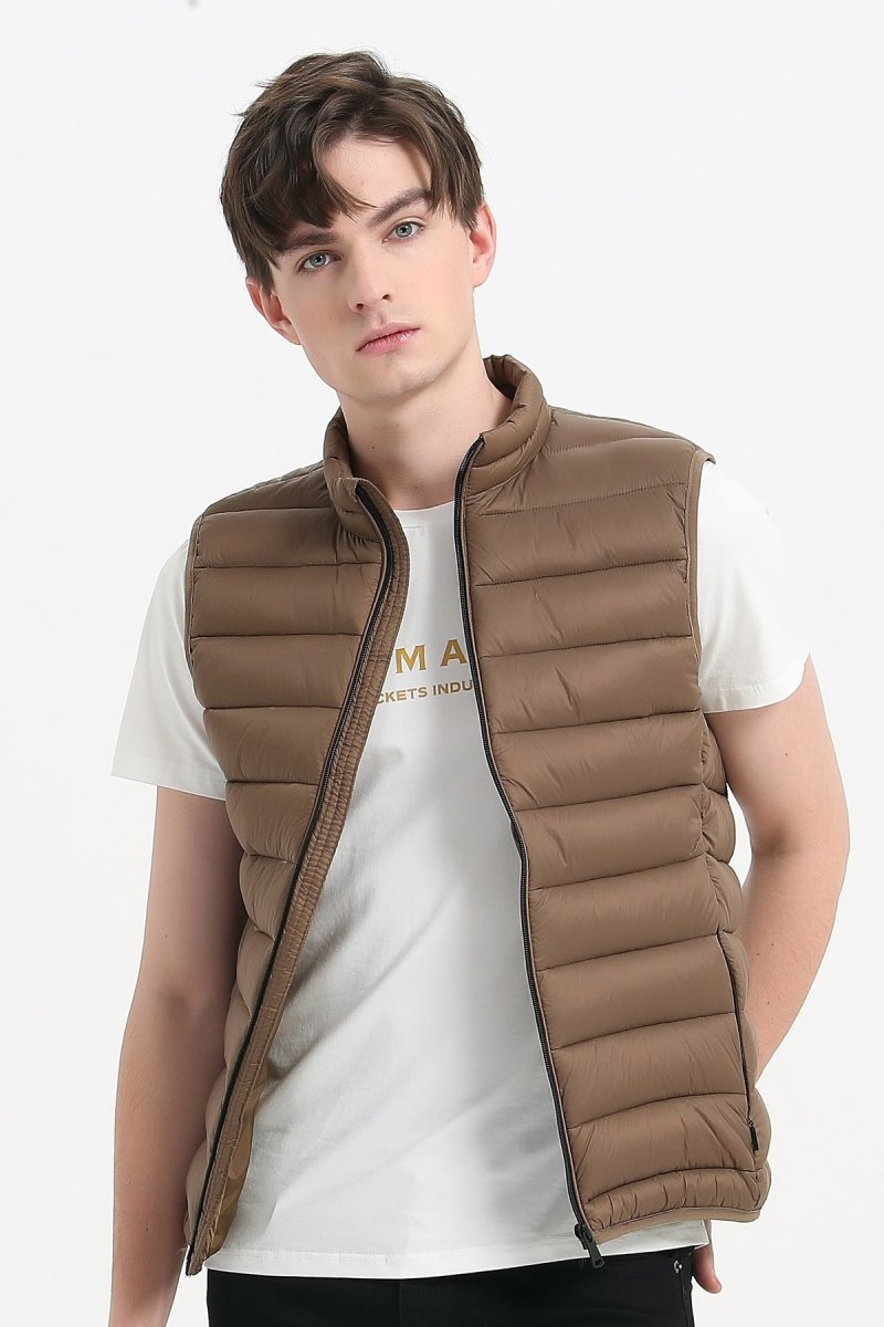 Doudoune gilet marron KAYSER