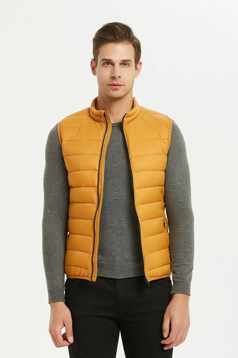 Doudoune gilet moutarde KAYSER