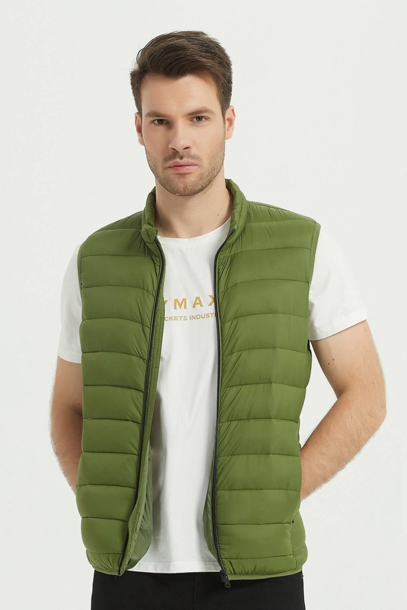 Doudoune gilet vert kaki KAYSER