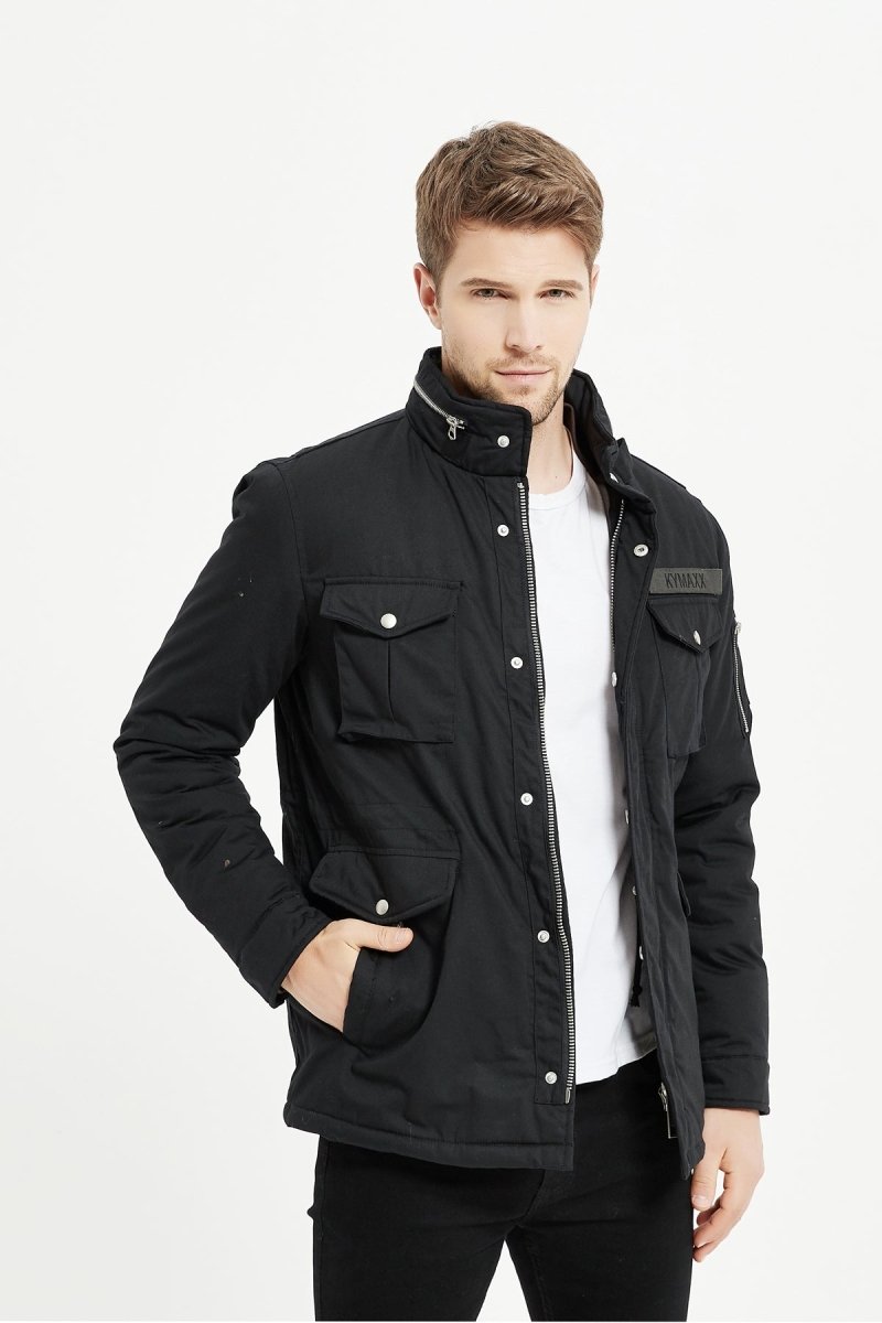 Manteau col haut discount homme