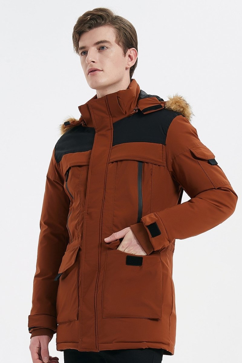 Parka discount homme multipoches