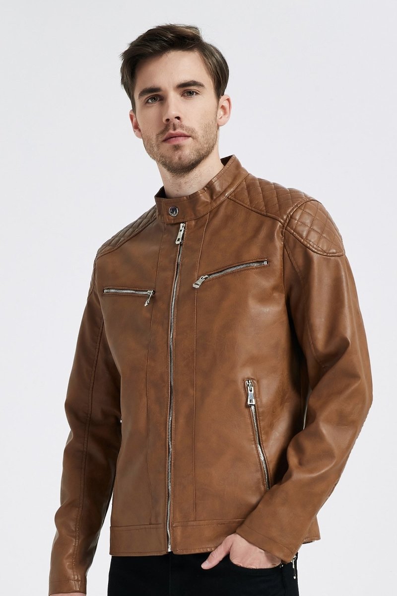 Veste simili cuir LEONIS